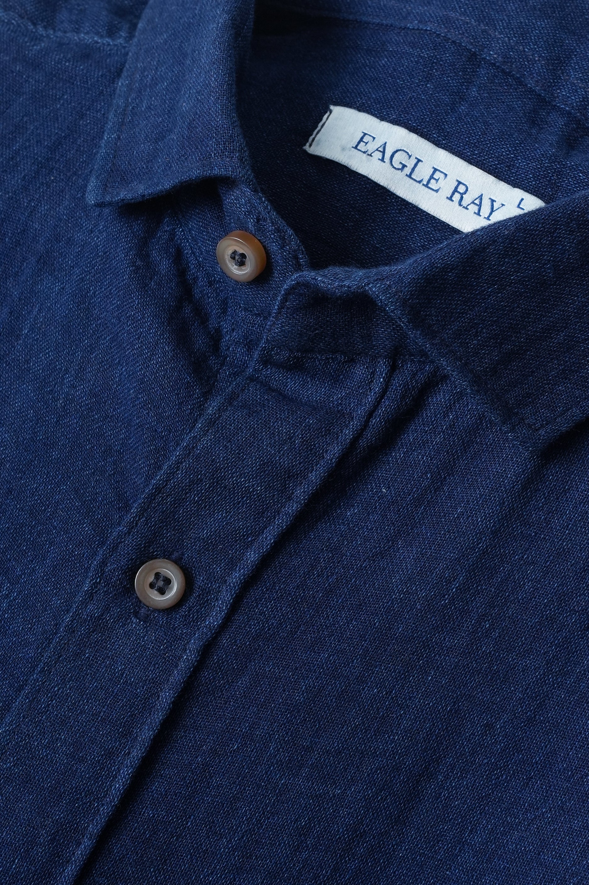 Nile Blue Textured Indigo Shirt