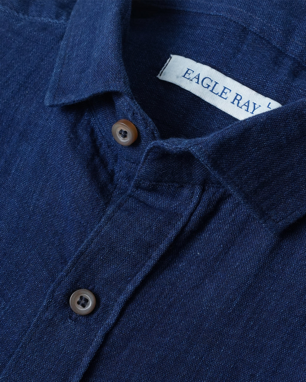 Nile Blue Textured Indigo Shirt