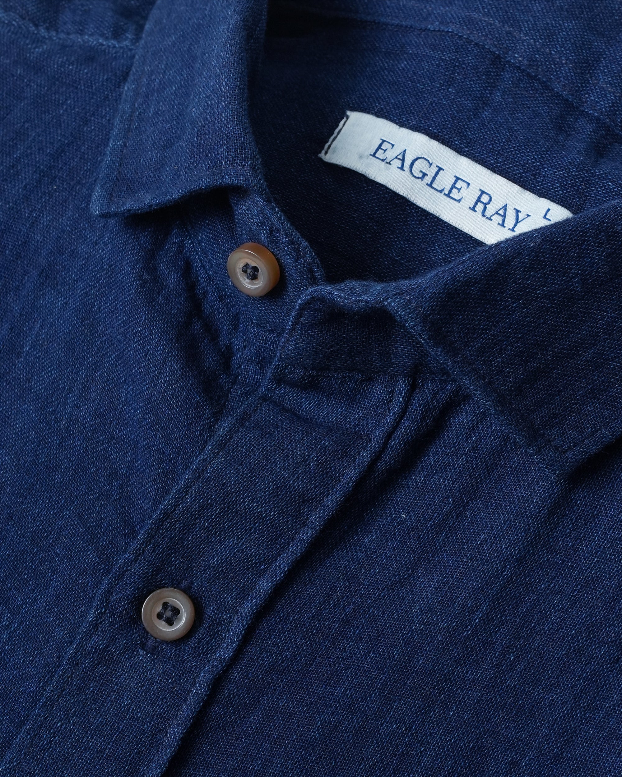 Nile Blue Textured Indigo Shirt
