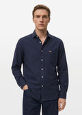 Mirage Blue Fluid Shirt — Men's Fluid Cotton Shirt | Eagle Ray
