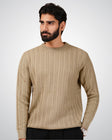 Cable Knit Sweater in Soft Amber