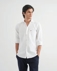 White Structured Cotton Shirt