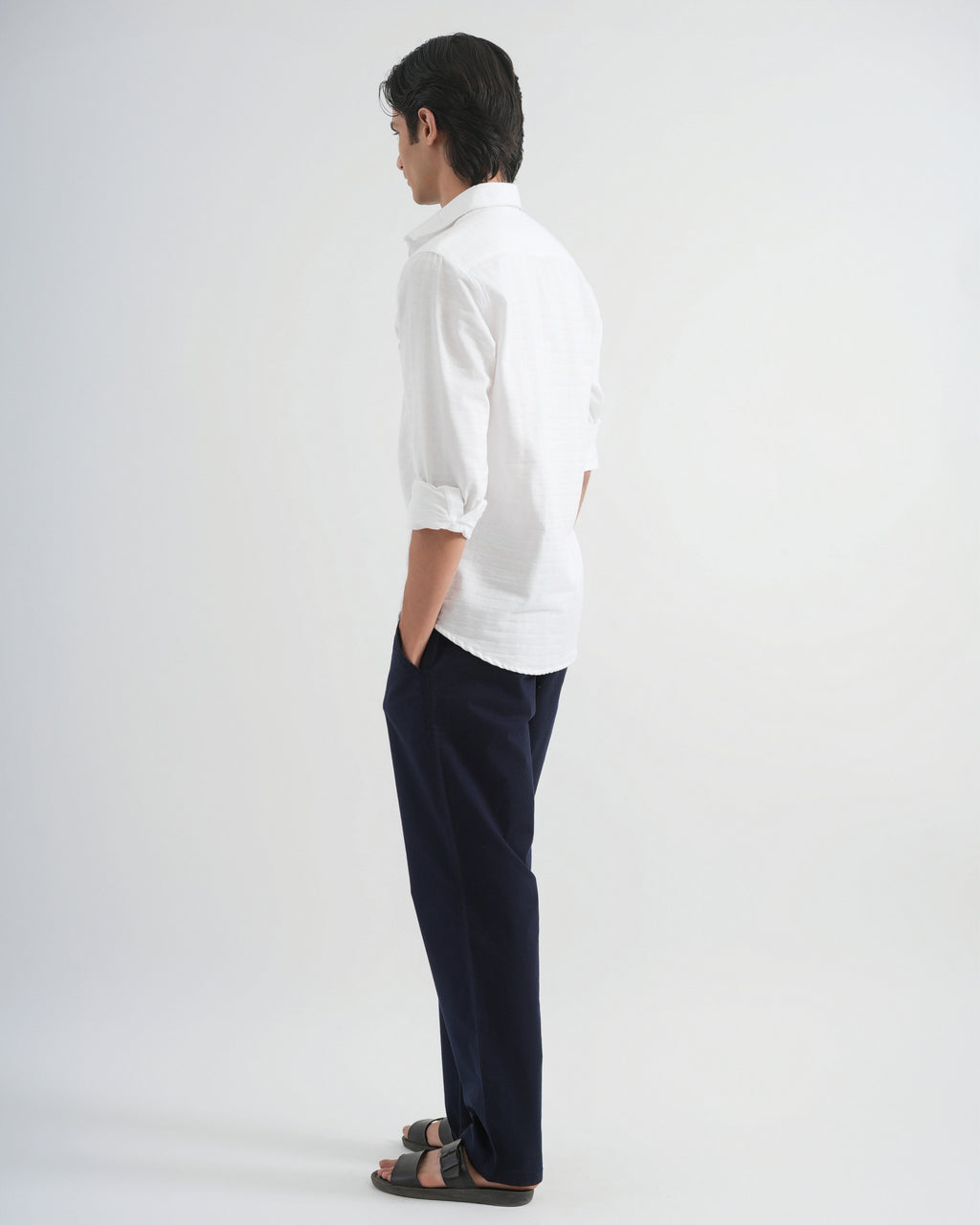 White Structured Cotton Shirt