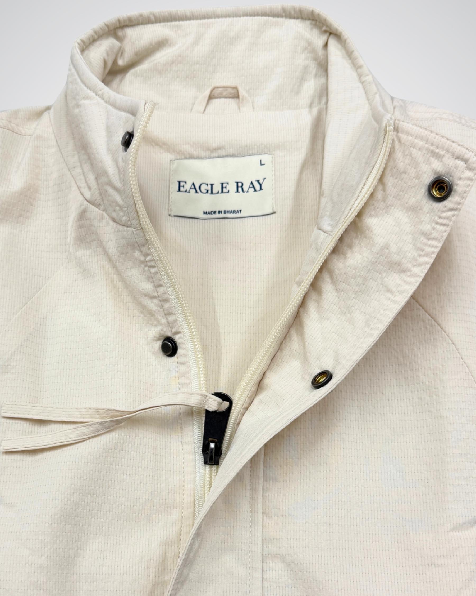 Bomber Jacket in Off White